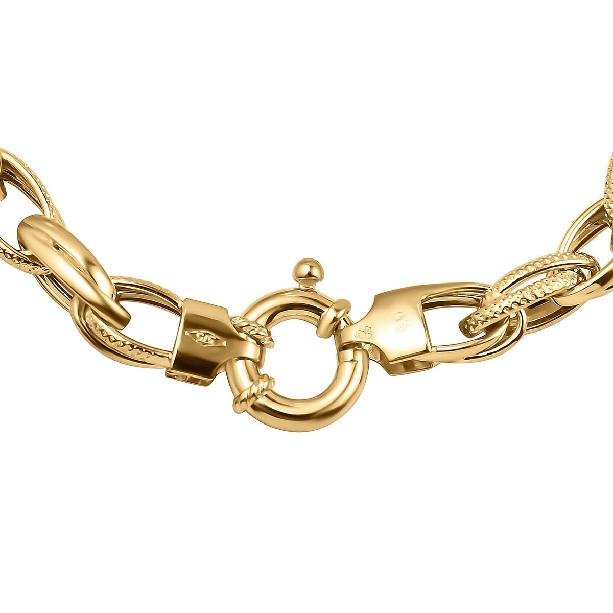 One Time Close Out Deal- 9K Yellow Gold Prince of Wales Bracelet (Size 7.5) with Senorita Clasp, Gold Wt 5.6 Gms. 7346515 3