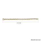 One Time Close Out Deal- 9K Yellow Gold Prince of Wales Bracelet (Size 7.5) with Senorita Clasp, Gold Wt 5.6 Gms.