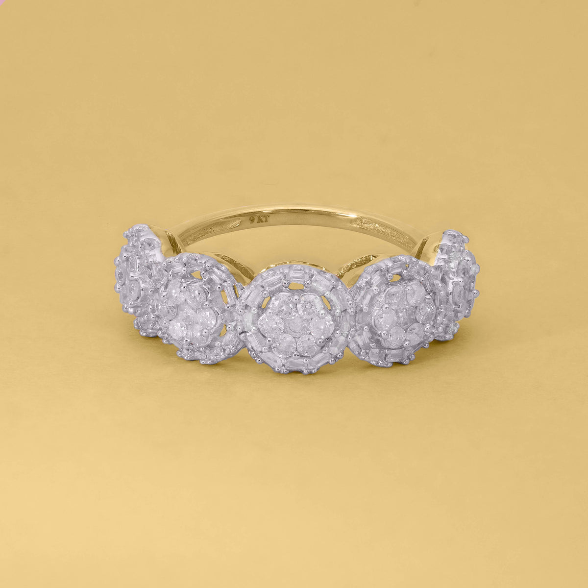 Close Out Deal - 9K Yellow Gold SGL Certified Diamond (I1-I2 -G-H) Ring 1.02 Ct 7077765 4