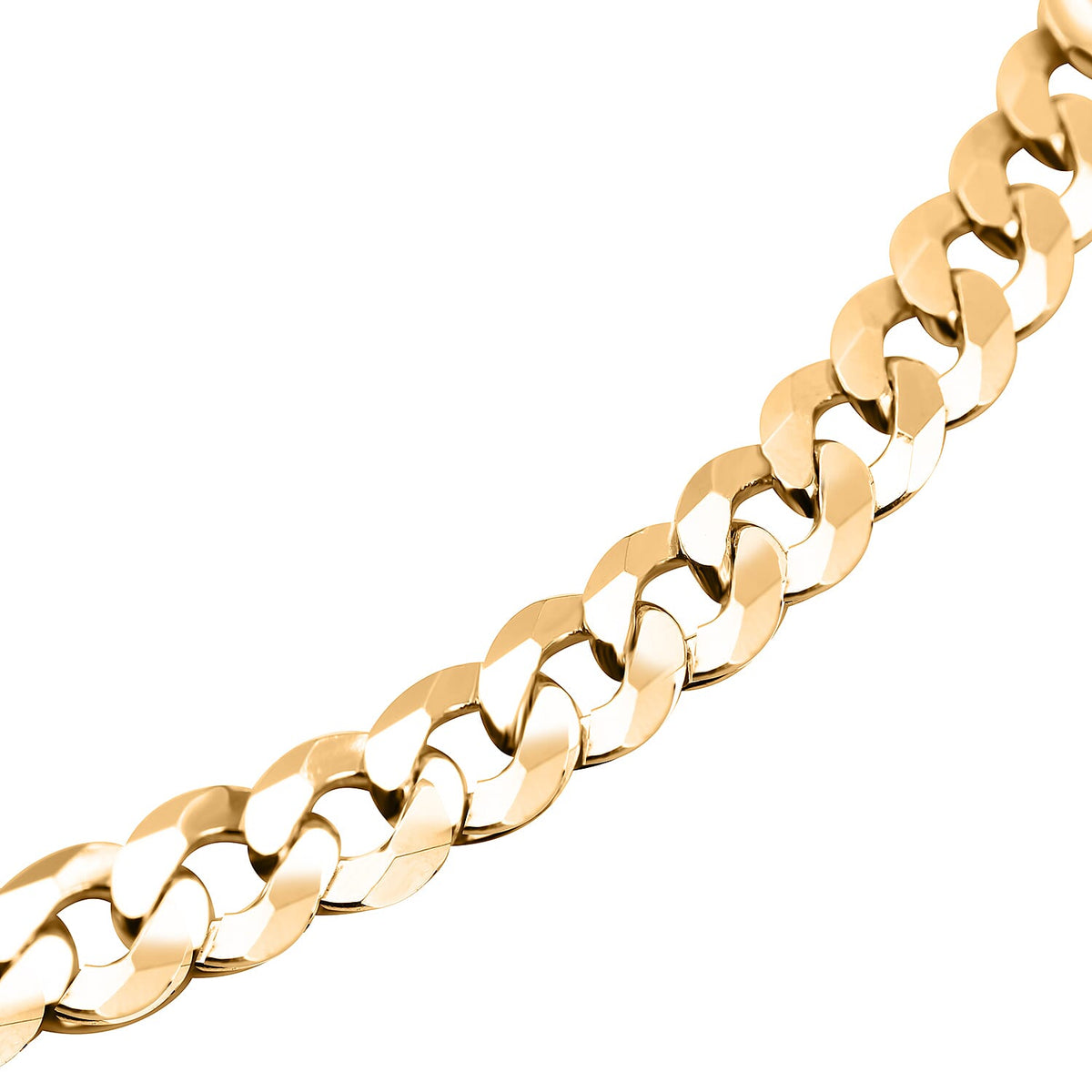 One Time Close Out Deal - Italian Made Yellow Gold Overlay Sterling Silver Curb Necklace (Size - 20), Silver Wt. 25.81 Gms 7385191 3