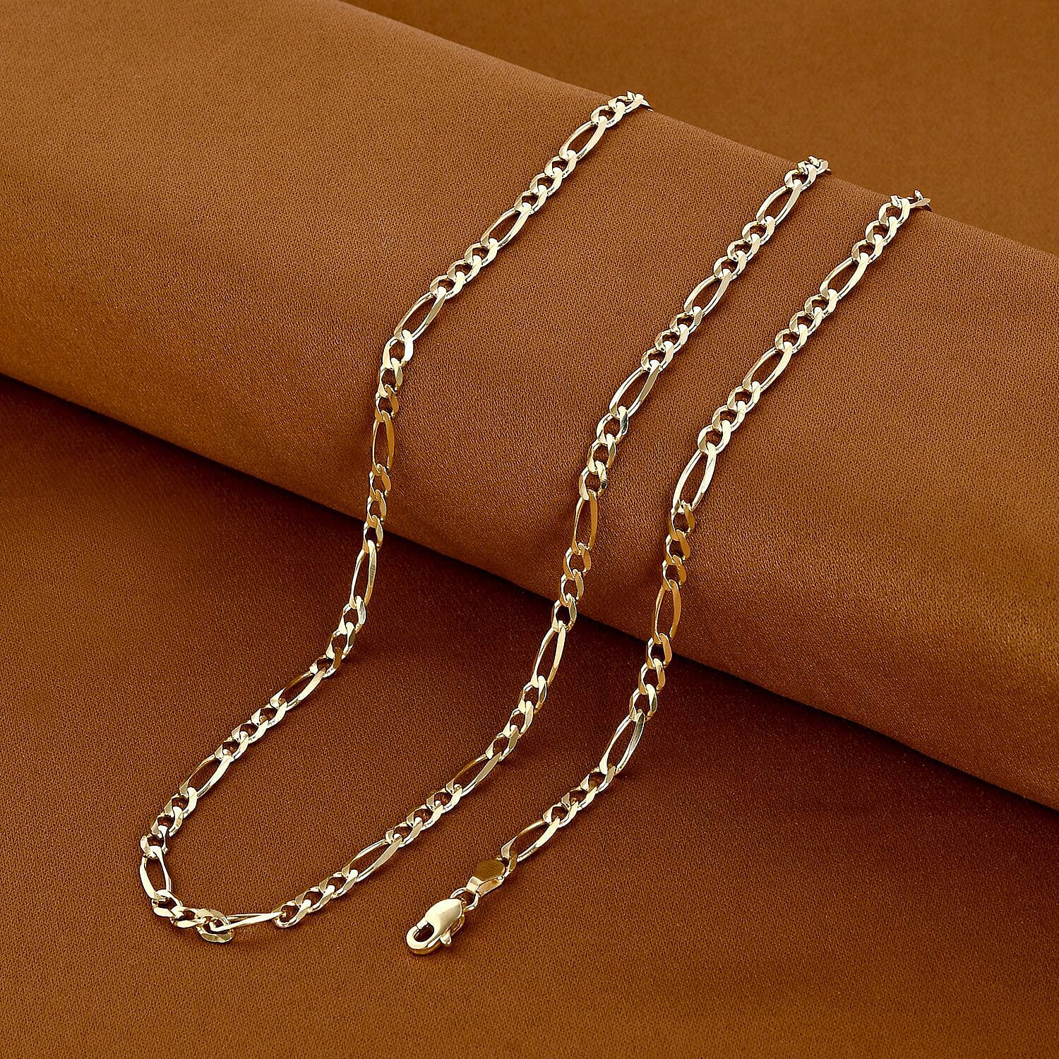 One Time Closeout - 9K Yellow Gold Figaro Necklace (Size - 30), Gold Wt. 12.58 Gms. 7325260 3