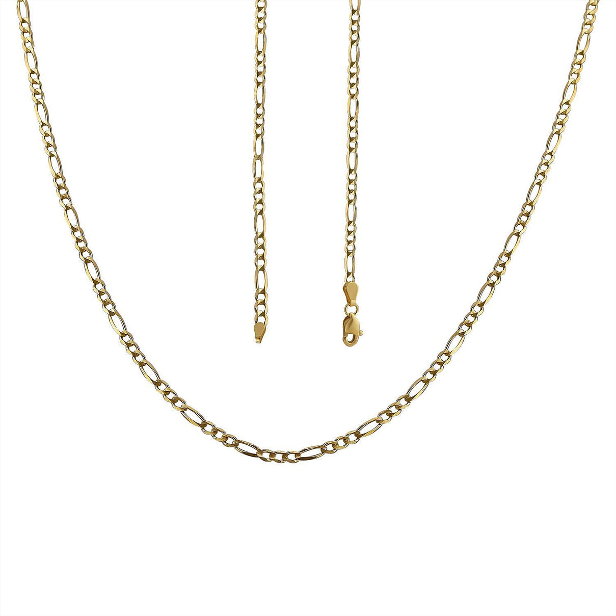 One Time Closeout - 9K Yellow Gold Figaro Necklace (Size - 30), Gold Wt. 12.58 Gms. 7325260 4