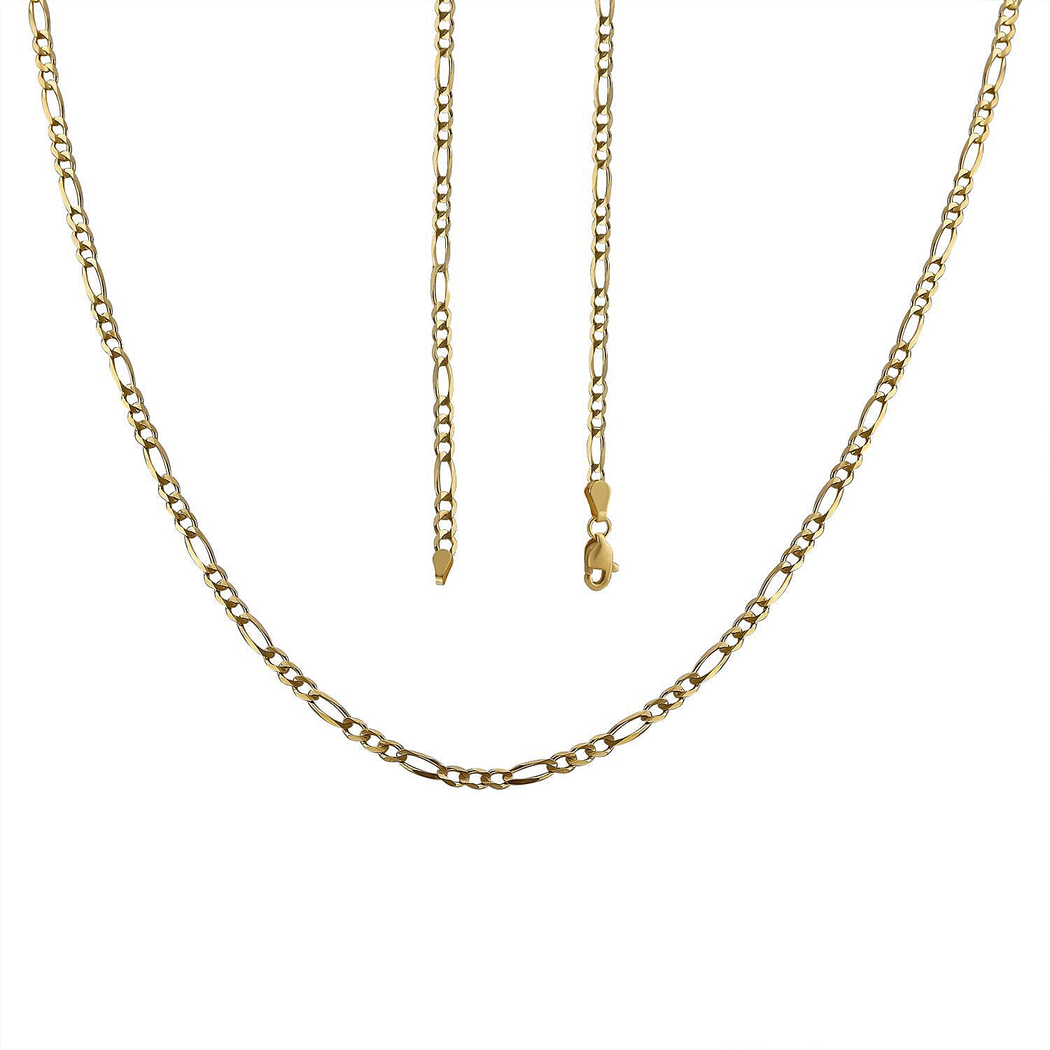 One Time Closeout - 9K Yellow Gold Figaro Necklace (Size - 30), Gold Wt. 12.58 Gms. 7325260 4