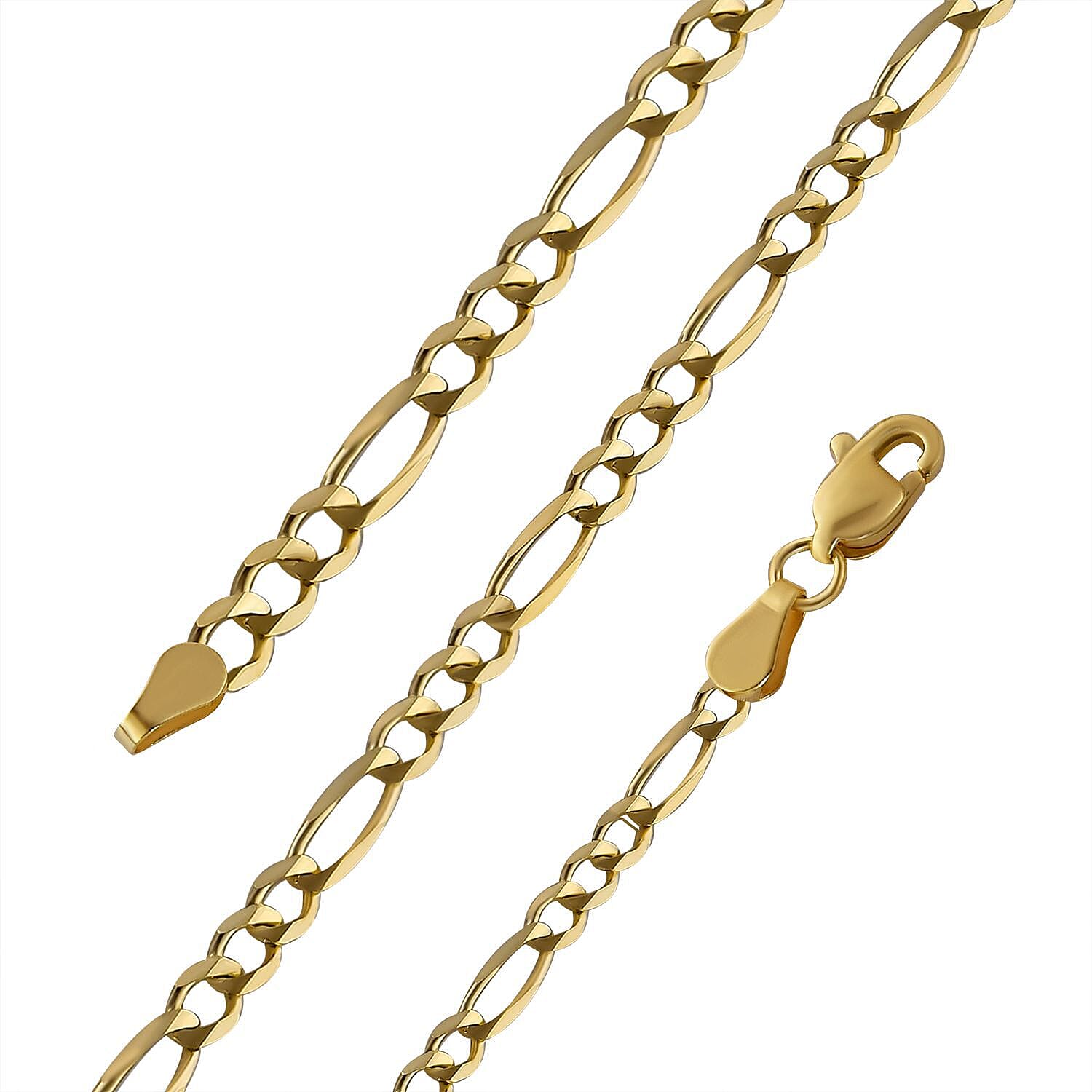 One Time Closeout - 9K Yellow Gold Figaro Necklace (Size - 30), Gold Wt. 12.58 Gms. 7325260 6