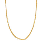 One Time Closeout 9K Yellow Gold Spiga Necklace (Size - 20)