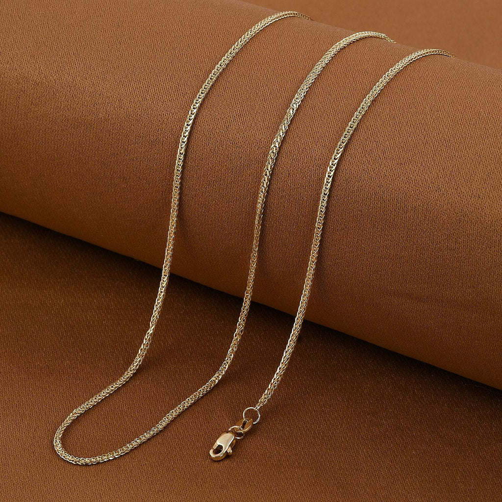 One Time Closeout 9K Yellow Gold Spiga Necklace (Size - 20)