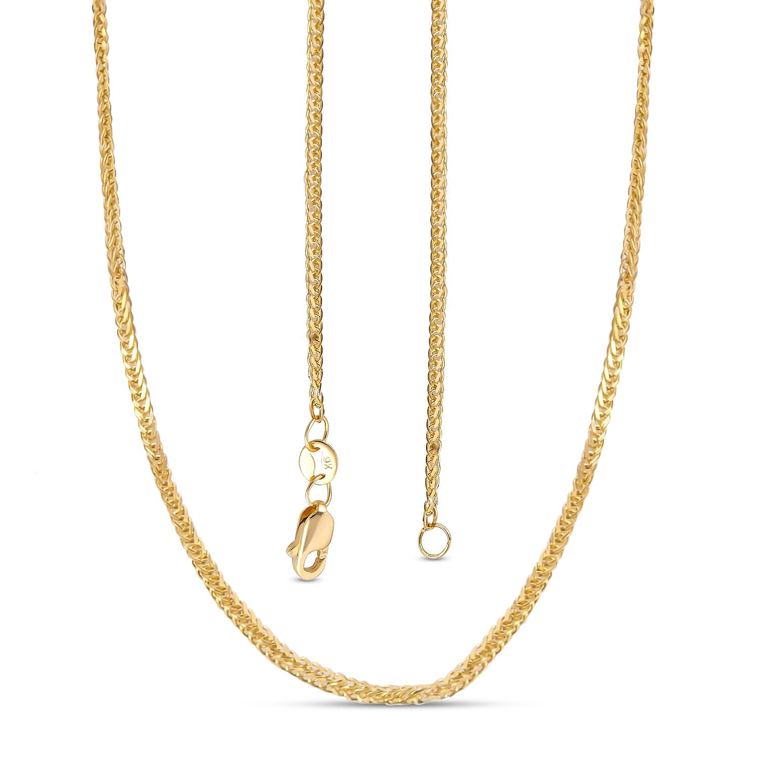 One Time Closeout 9K Yellow Gold Spiga Necklace (Size - 20) 7128114 5