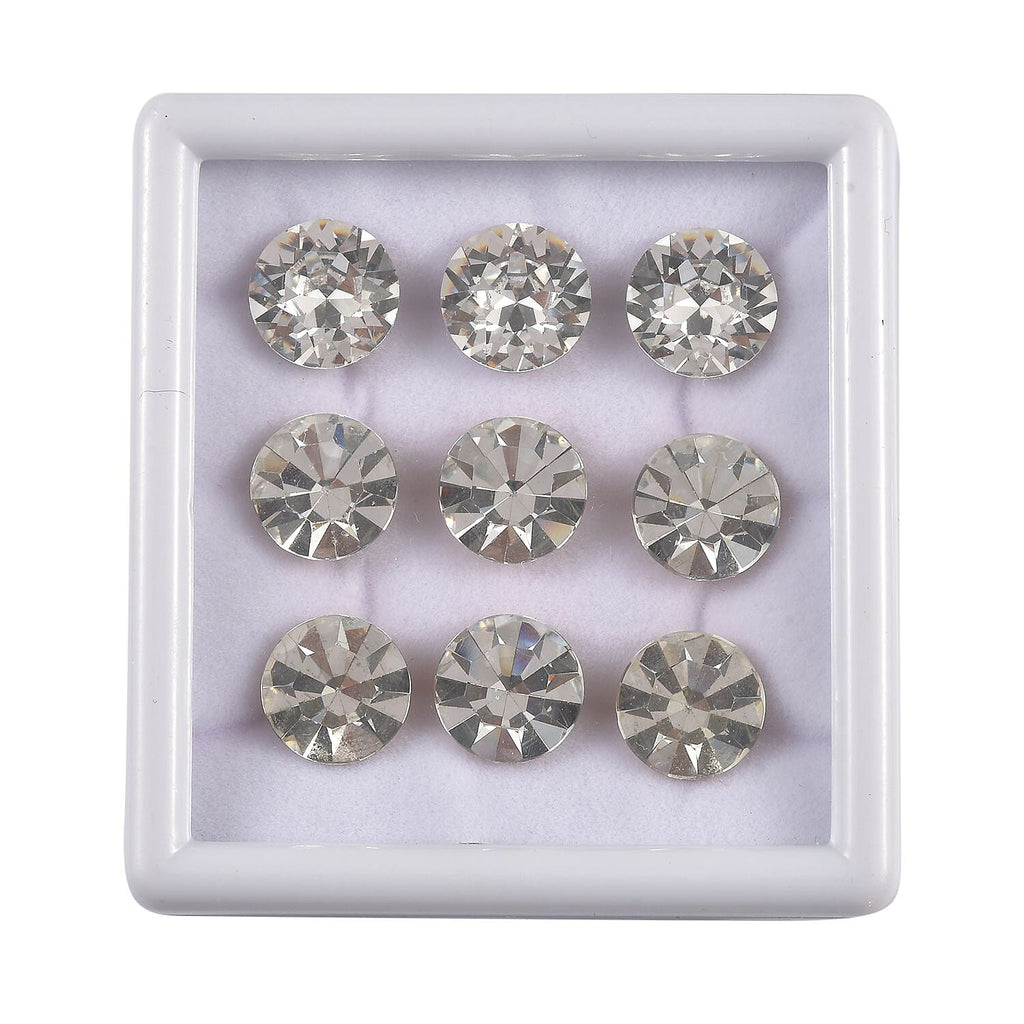 One Time Closeout Deal - Collection of 9 Swarovski Crystal Round Shape Stones 50.00 Ct.