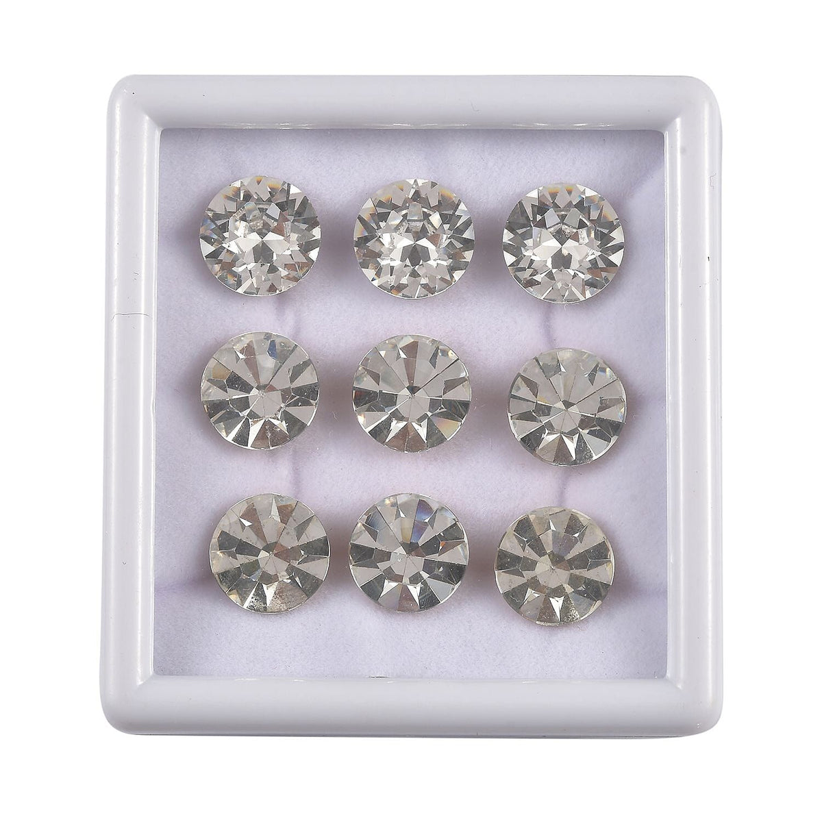 One Time Closeout Deal - Collection of 9 Swarovski Crystal Round Shape Stones 50.00 Ct. 8045360 0