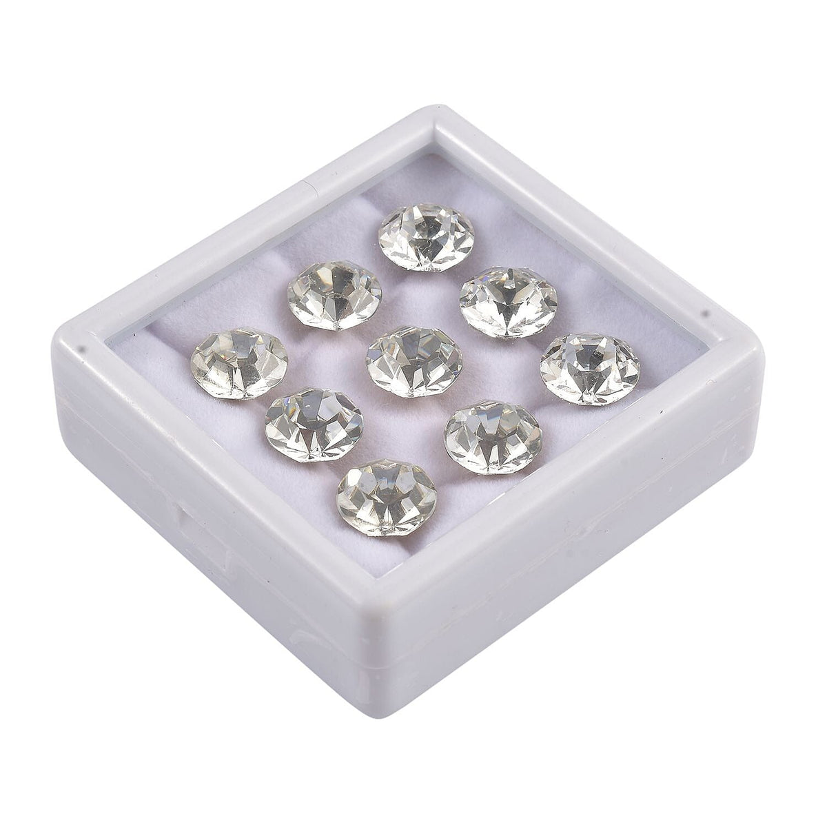 One Time Closeout Deal - Collection of 9 Swarovski Crystal Round Shape Stones 50.00 Ct. 8045360 2