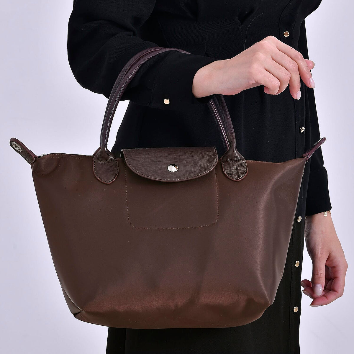 One Time Closeout- Designer Inspired Tote Bag (Size 38x15x24 cm) - Brown V32667114 3