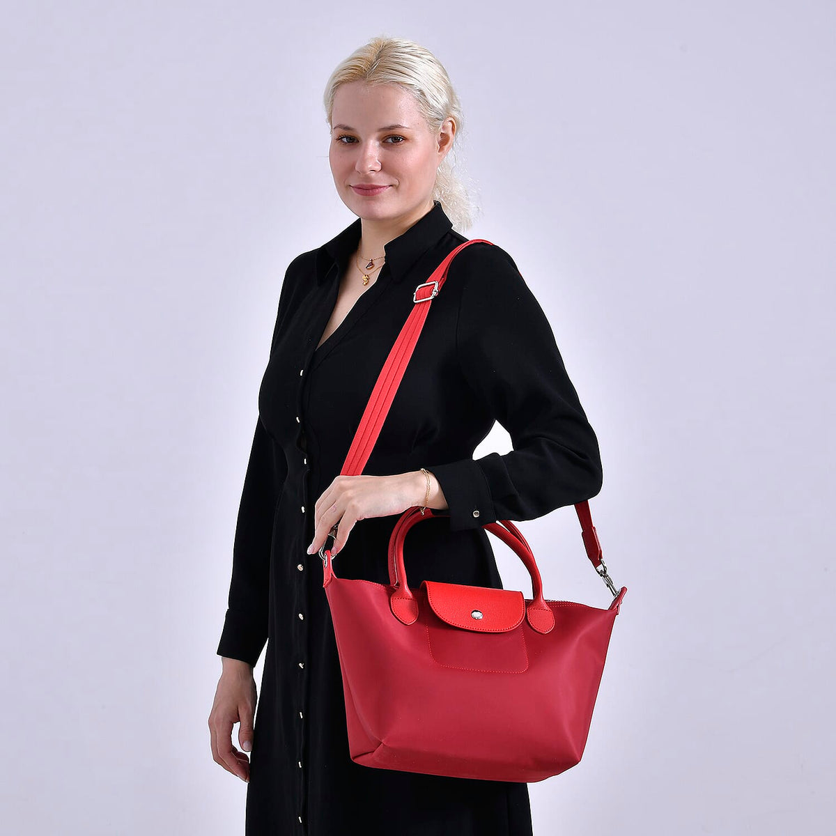 One Time Closeout - Designer Inspired Tote Bag (Size 38x15x24 cm) - Red 7988765 2