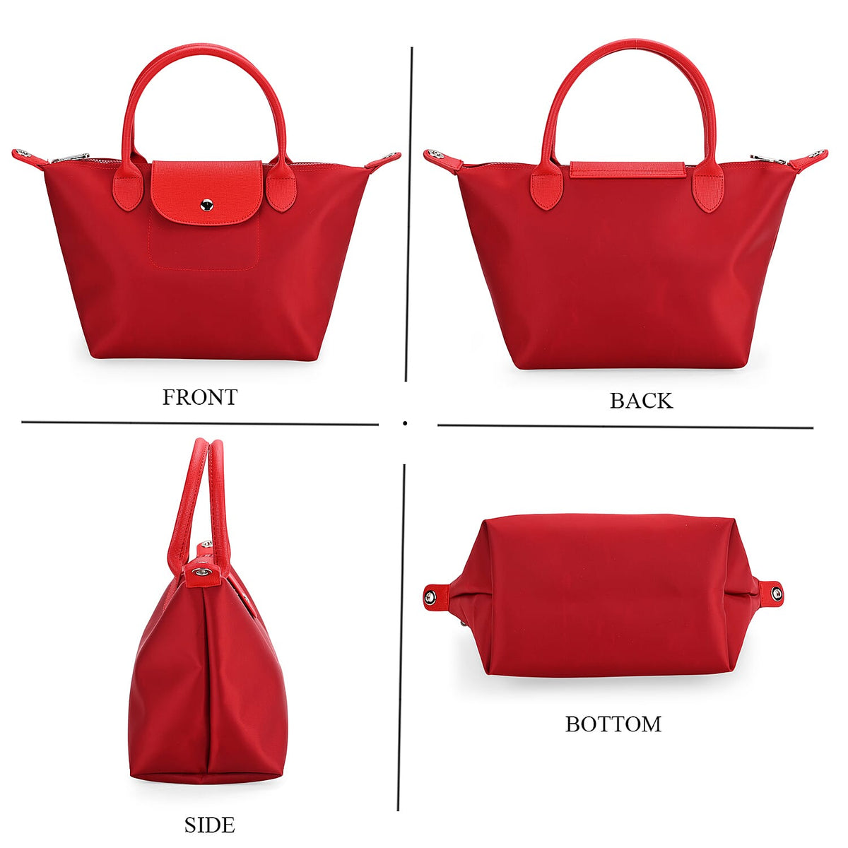 One Time Closeout - Designer Inspired Tote Bag (Size 38x15x24 cm) - Red 7988765 4