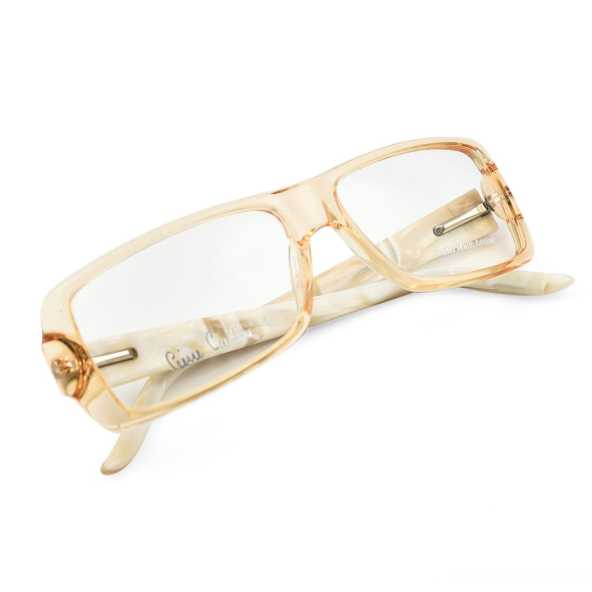 One Time Closeout - Limited Edition Crystal Studded Pierre Cardin Reading Glasses - (Power - 2.5) - Yellow 7958036 4