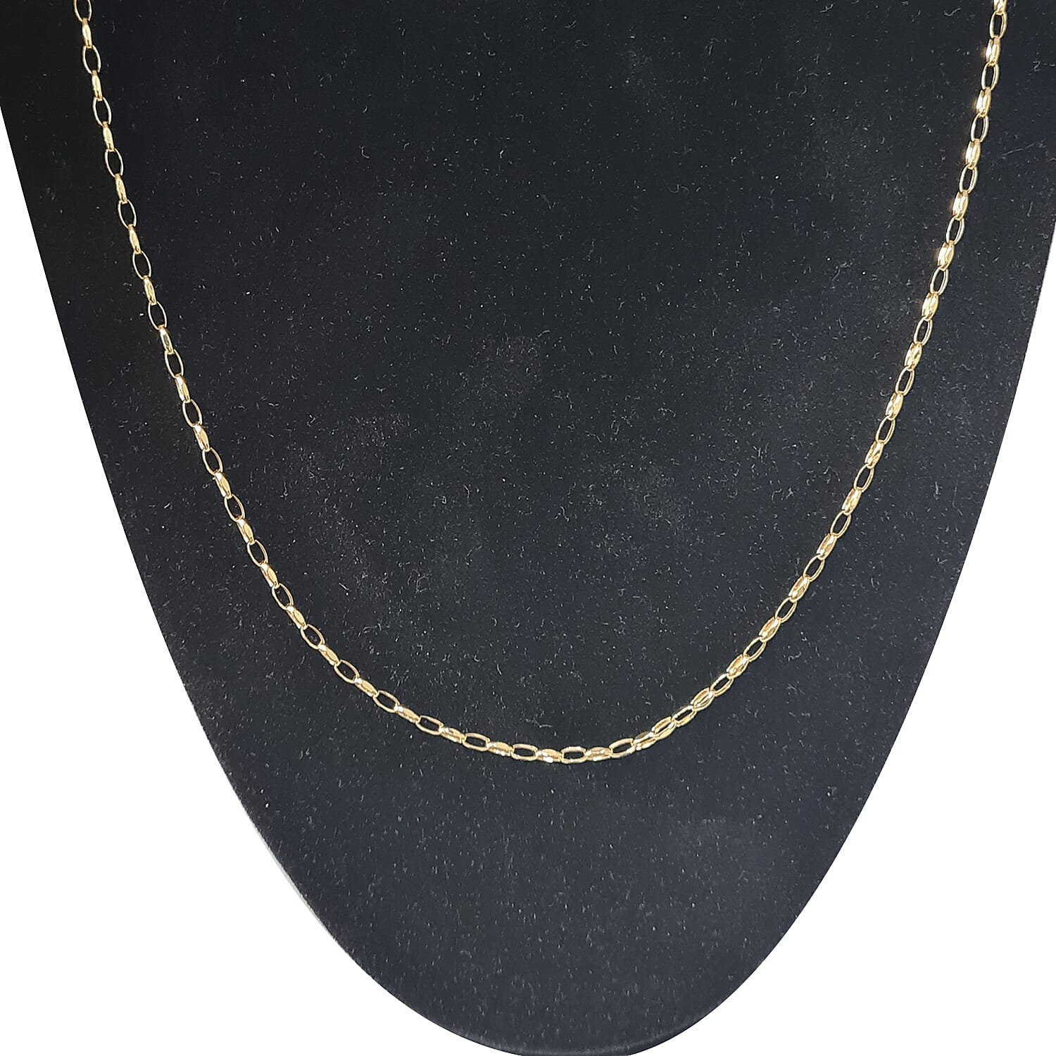 9K Yellow Gold 2MM Oval-Cut Belcher Necklace with Spring Clasp 24 Inch 8518987 0