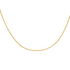 One Time Deal - 9K Yellow Gold Diamond Cut Curb Necklace (Size - 18) with Spring Ring Clasp