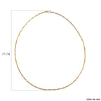 One Time Deal- 9K Yellow Gold Paperclip Necklace (Size - 19)