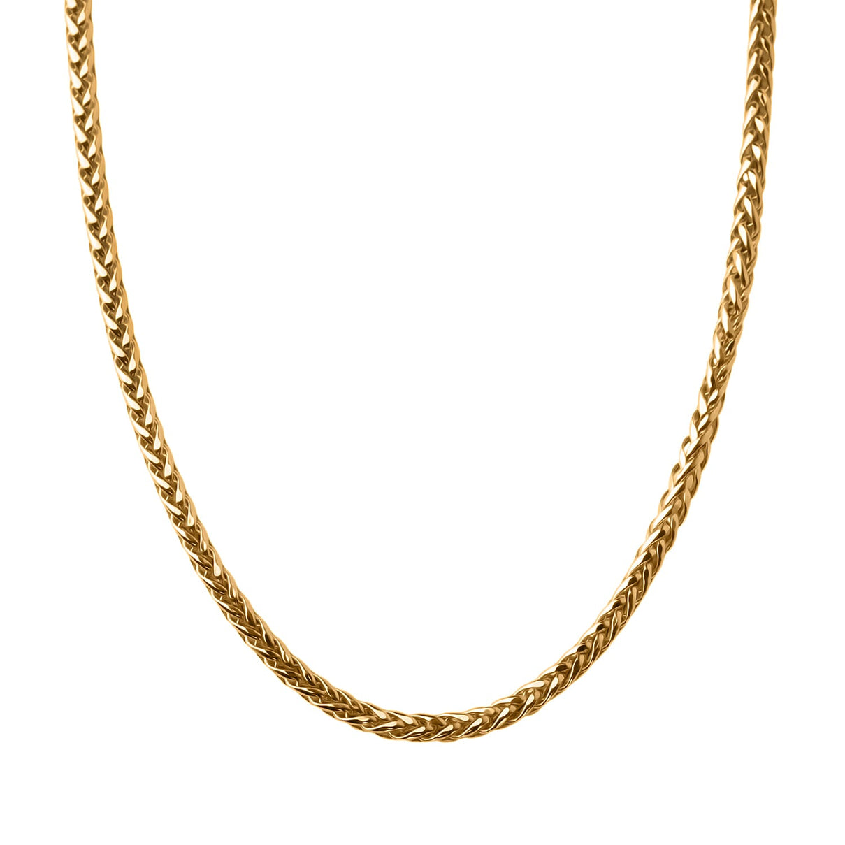 9K Yellow Gold 2.1MM SPIGA Necklace with Lobster Clasp 20 Inch 8156113 1