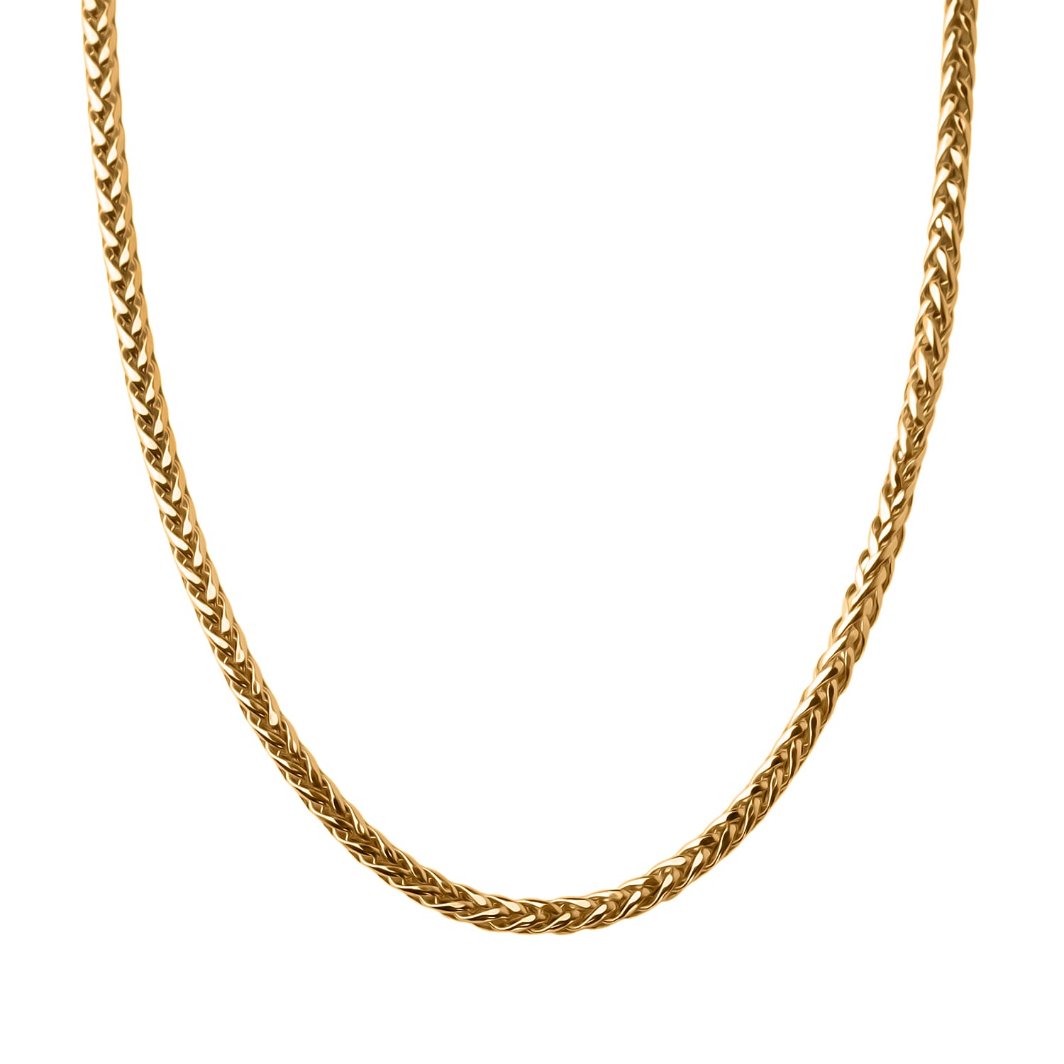 9K Yellow Gold 2.1MM SPIGA Necklace with Lobster Clasp 20 Inch 8156113 1