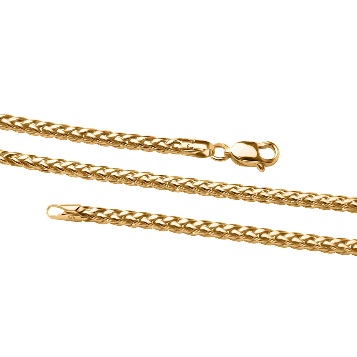 9K Yellow Gold 2.1MM SPIGA Necklace with Lobster Clasp 20 Inch 8156113 3