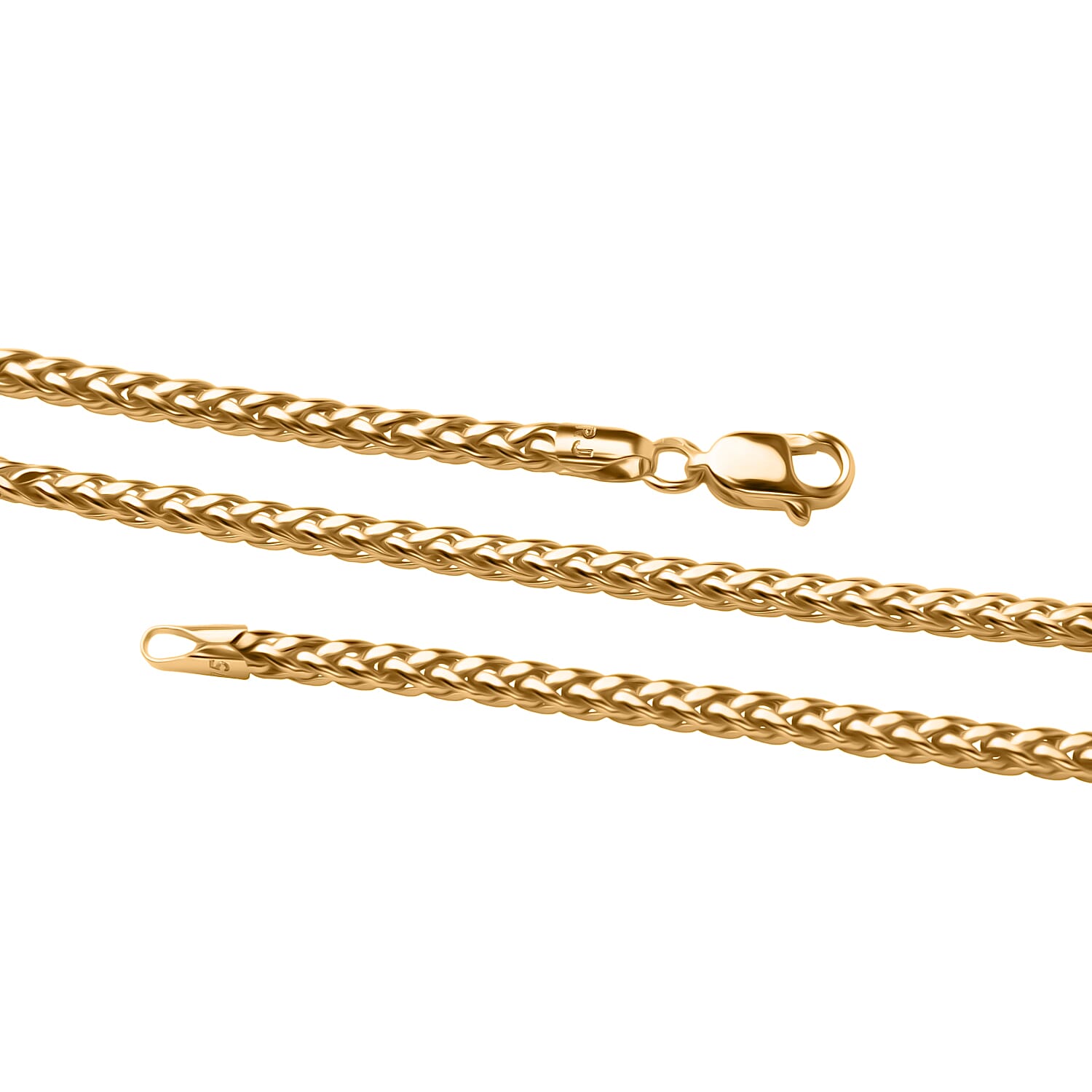 9K Yellow Gold 2.1MM SPIGA Necklace with Lobster Clasp 20 Inch 8156113 3
