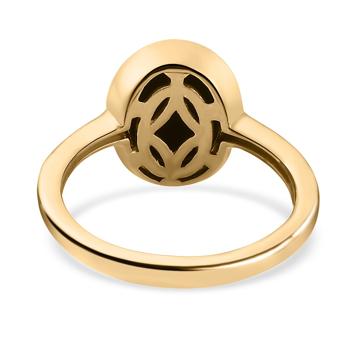 One Time Deal - Australian Boulder Opal Solitaire Ring in 18K Vermeil Yellow Gold Overlay Sterling Silver 3797516 5
