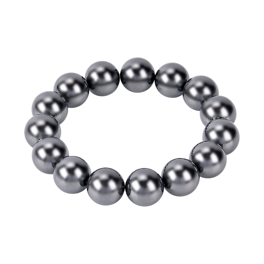 One Time Deal - Hematite Bracelet (Size 7.5 Strachable) 500.00 Ct.