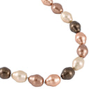 One Time Deal-Multi Gemstone Shell Pearl Necklace (Size - 20)