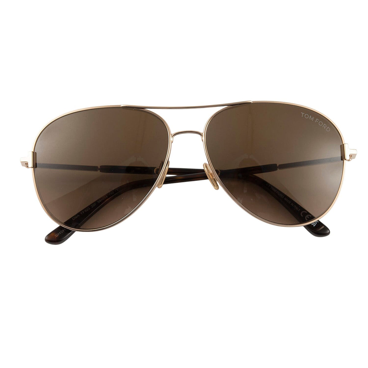 One Time Designer Closeout - Tom Ford Unisex Aviator Sunglasses with Grey Lenses - Aviator 7801193 3