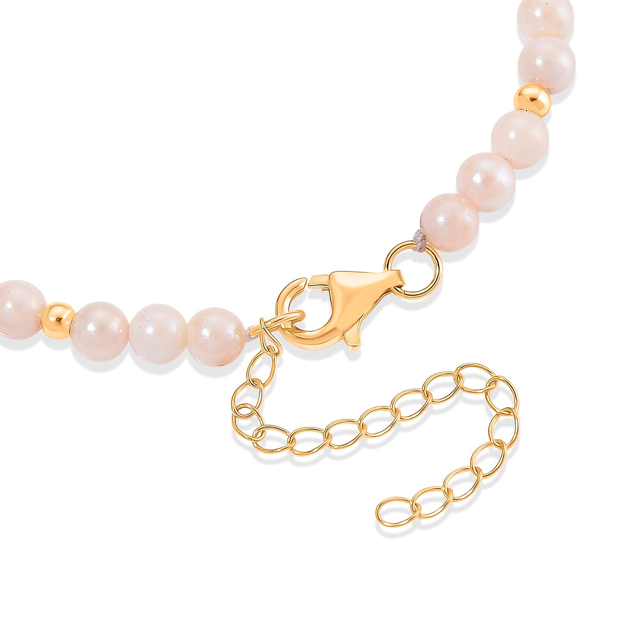 Japanese Akoya Pearl Beads Bracelet (Size 7+2 EXT) with Lobster Clasp in Yellow Gold Plated Sterling Silver V32515808 4