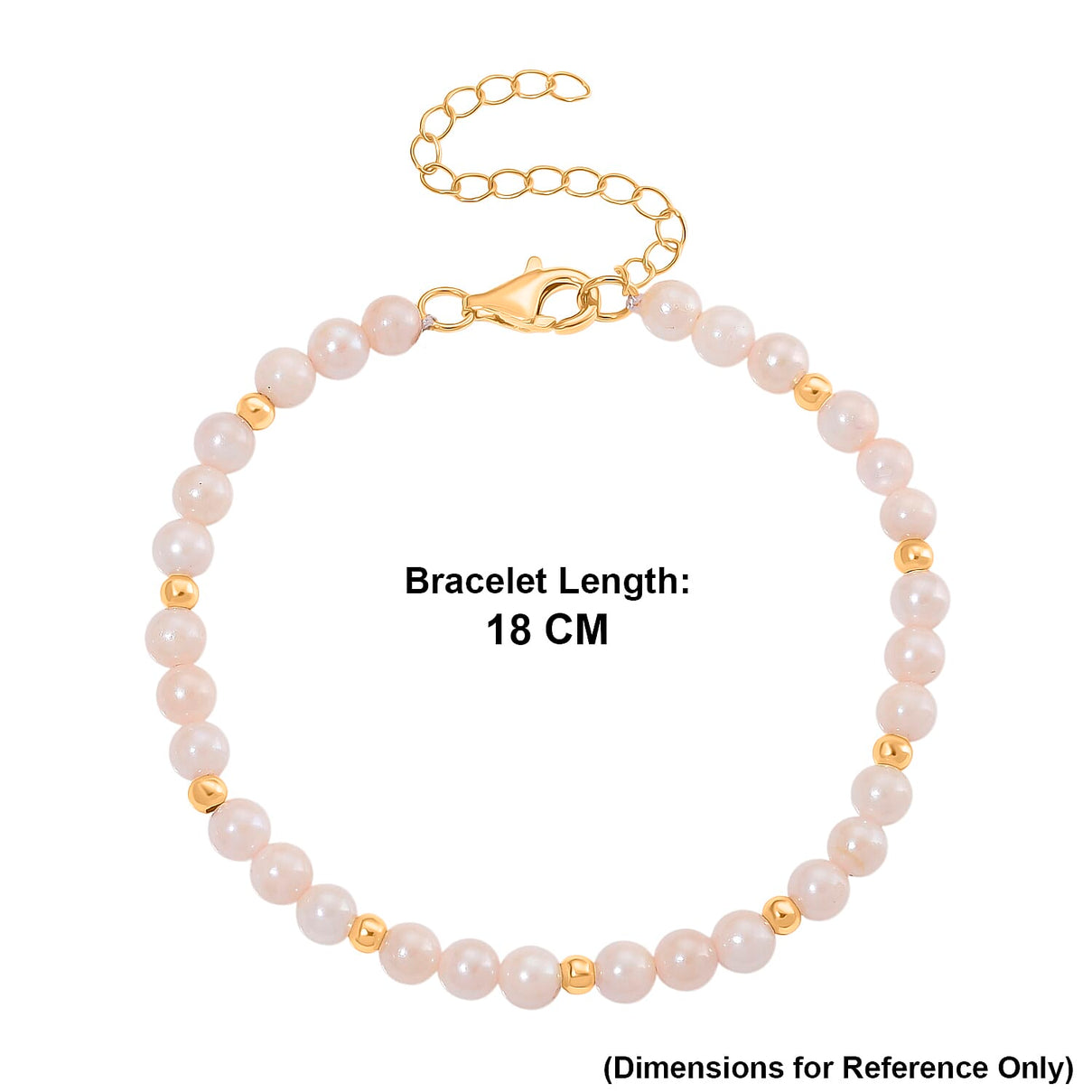 Japanese Akoya Pearl Beads Bracelet (Size 7+2 EXT) with Lobster Clasp in Yellow Gold Plated Sterling Silver V32515808 5