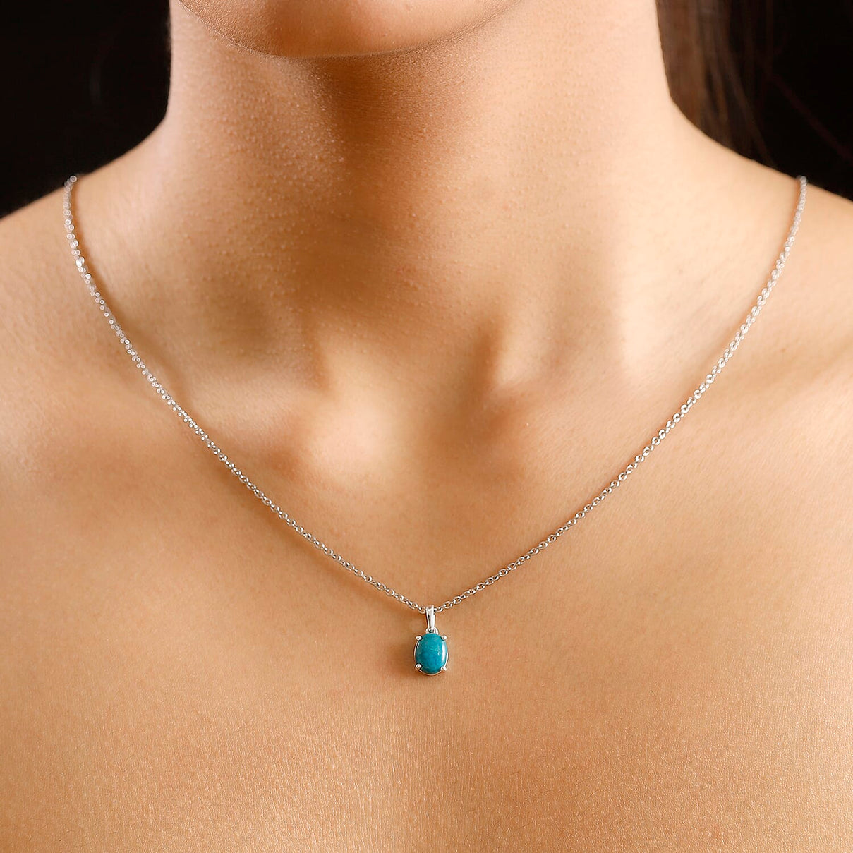 Opalina Pendant With Chain (Size - 20) in Sterling Silver 1.60 Ct. 4328579 3