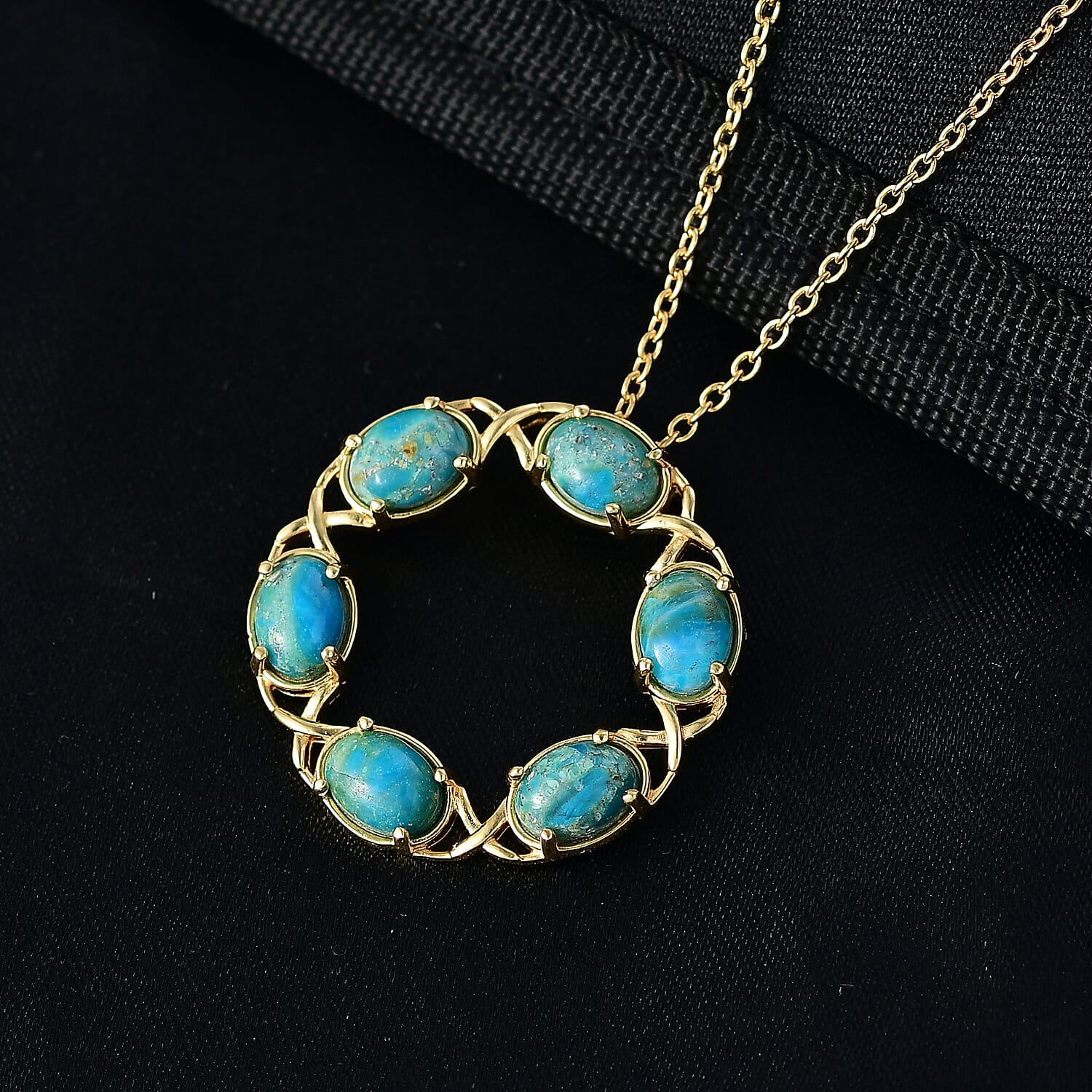 Opalina Pendant with Chain (Size 20) in Yellow Gold Plated 4.20 Ct. 4432050 2