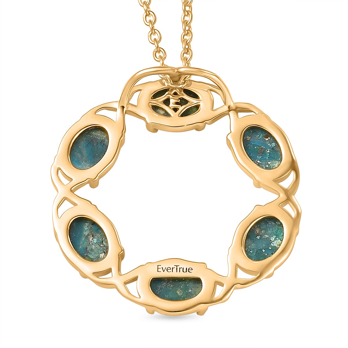 Opalina Pendant with Chain (Size 20) in Yellow Gold Plated 4.20 Ct. 4432050 5