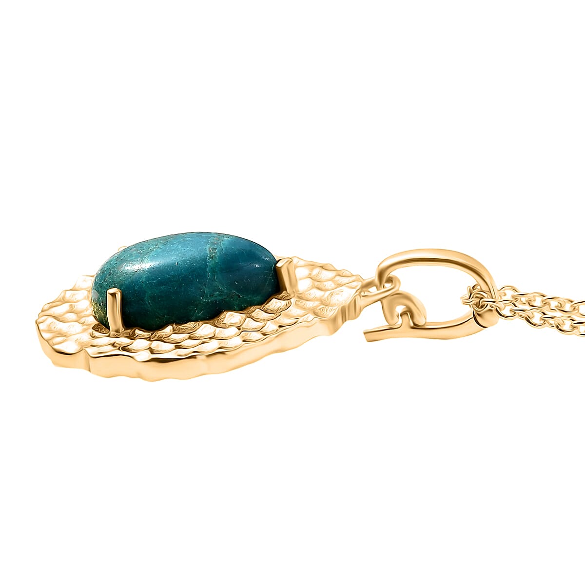 Pear Cut Opalina Pendant with Chain (Size 20) in Yellow Gold Plated 4.50 Ct. 4432054 4