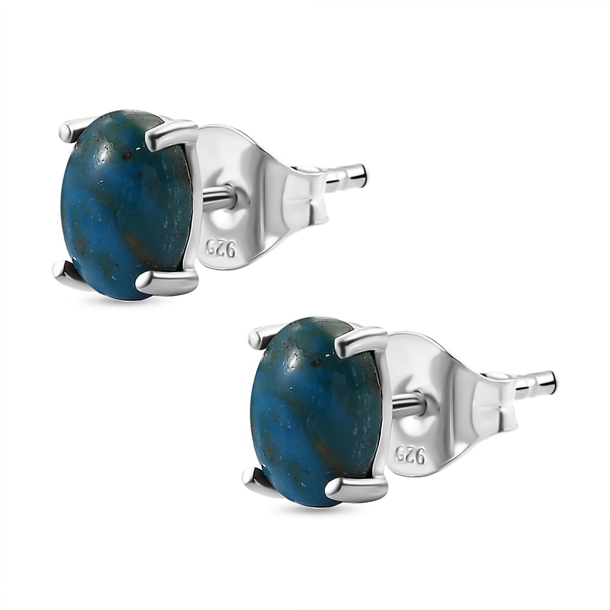 Opalina Solitaire Stud Push Post Earring in Sterling Silver 1.36 Ct. 7982635 4