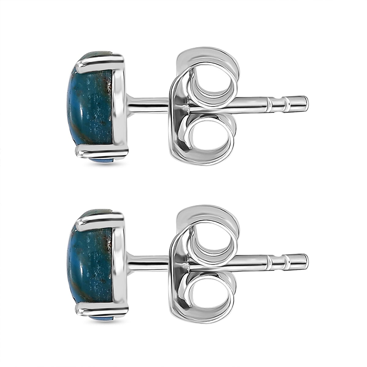 Opalina Solitaire Stud Push Post Earring in Sterling Silver 1.36 Ct. 7982635 5