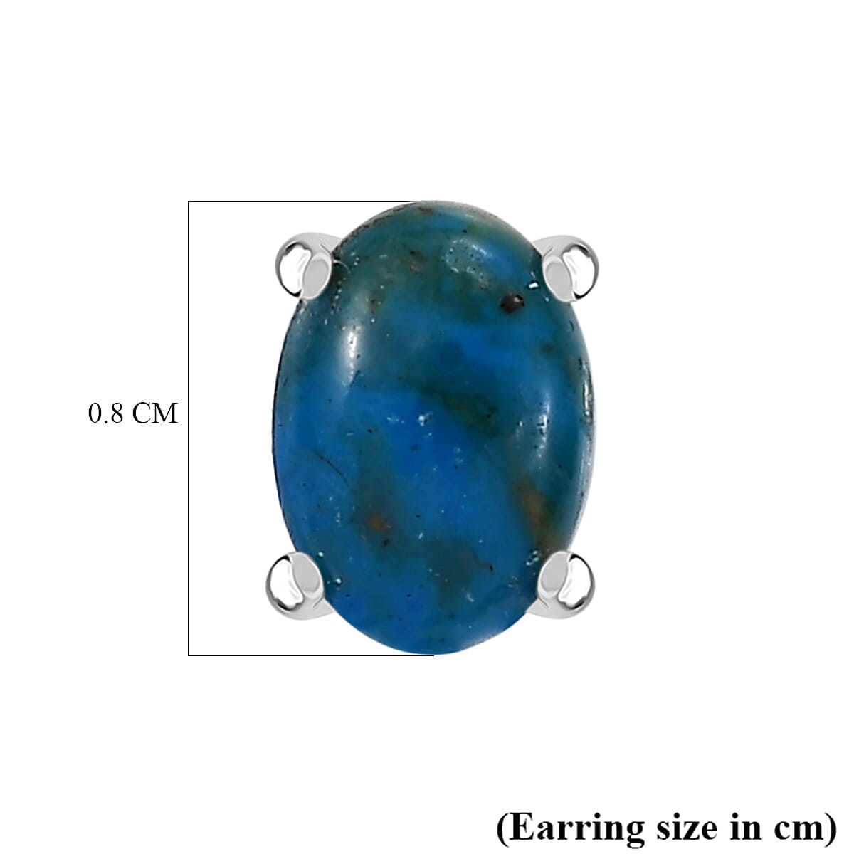 Opalina Solitaire Stud Push Post Earring in Sterling Silver 1.36 Ct. 7982635 6