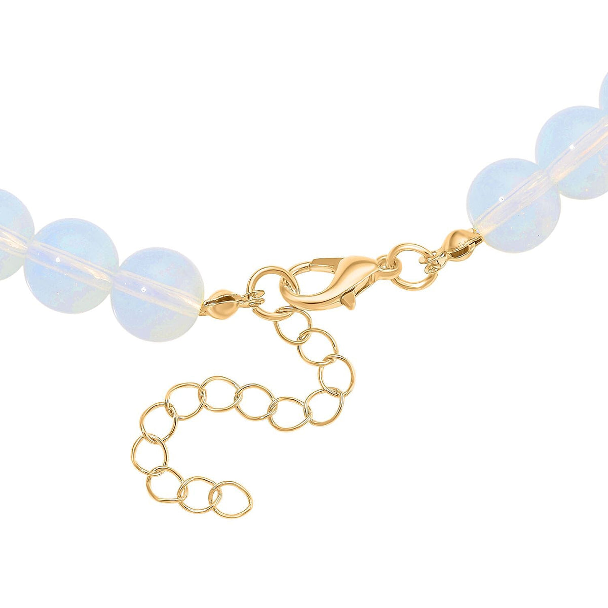 Opalite Beads, Pixiu Necklace (Size 18 - 2 Ext) in Yellow Goldtone 330.00 Ct. V32515575 4