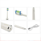Opatra- Clean Pro5 - Electric Toothbrush with 2 Replacement Heads, LIFETIME WARRANTY