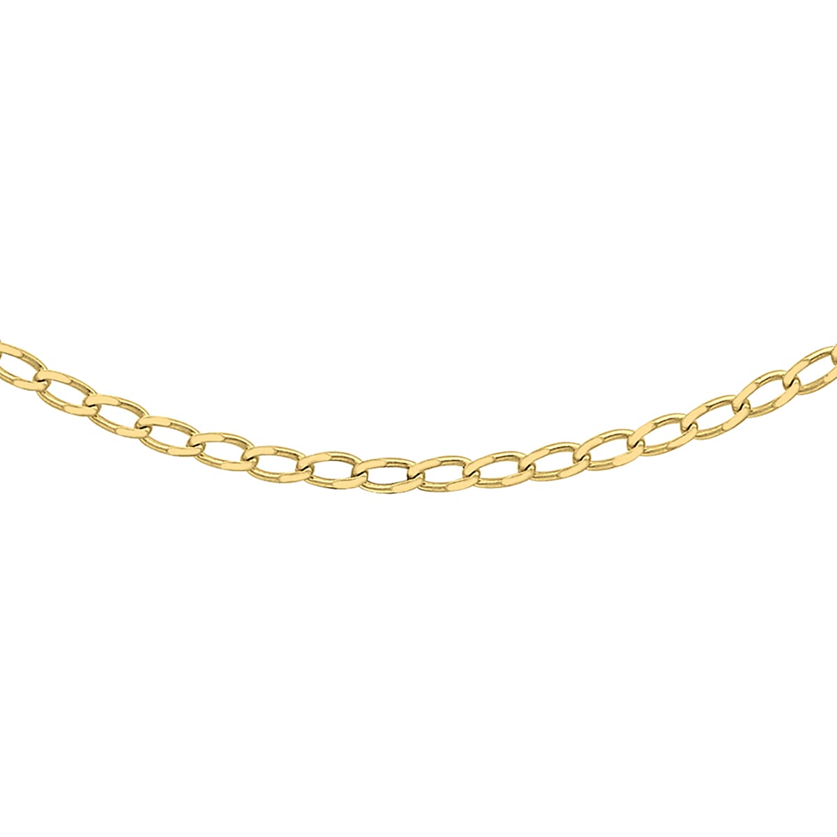Open Curb Chain 18 Inch in 9K Yellow Gold 7576473 0