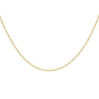 9K Yellow Gold Open Curb Chain With Spring Ring Clasp (Size - 18)
