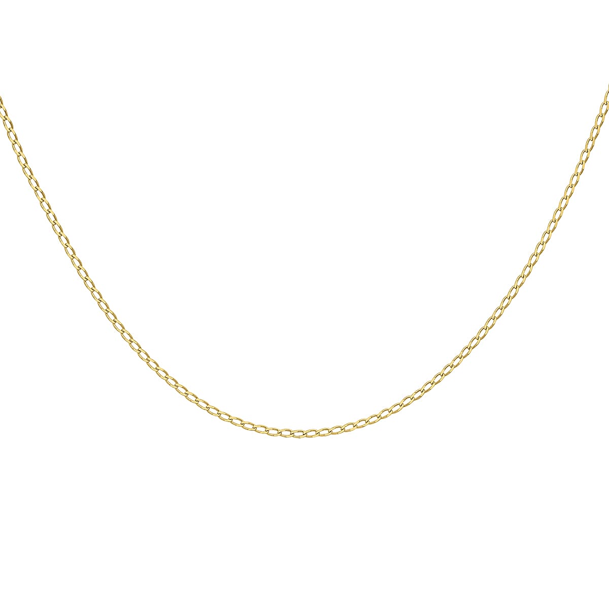 Open Curb Chain 18 Inch in 9K Yellow Gold 7576473 2
