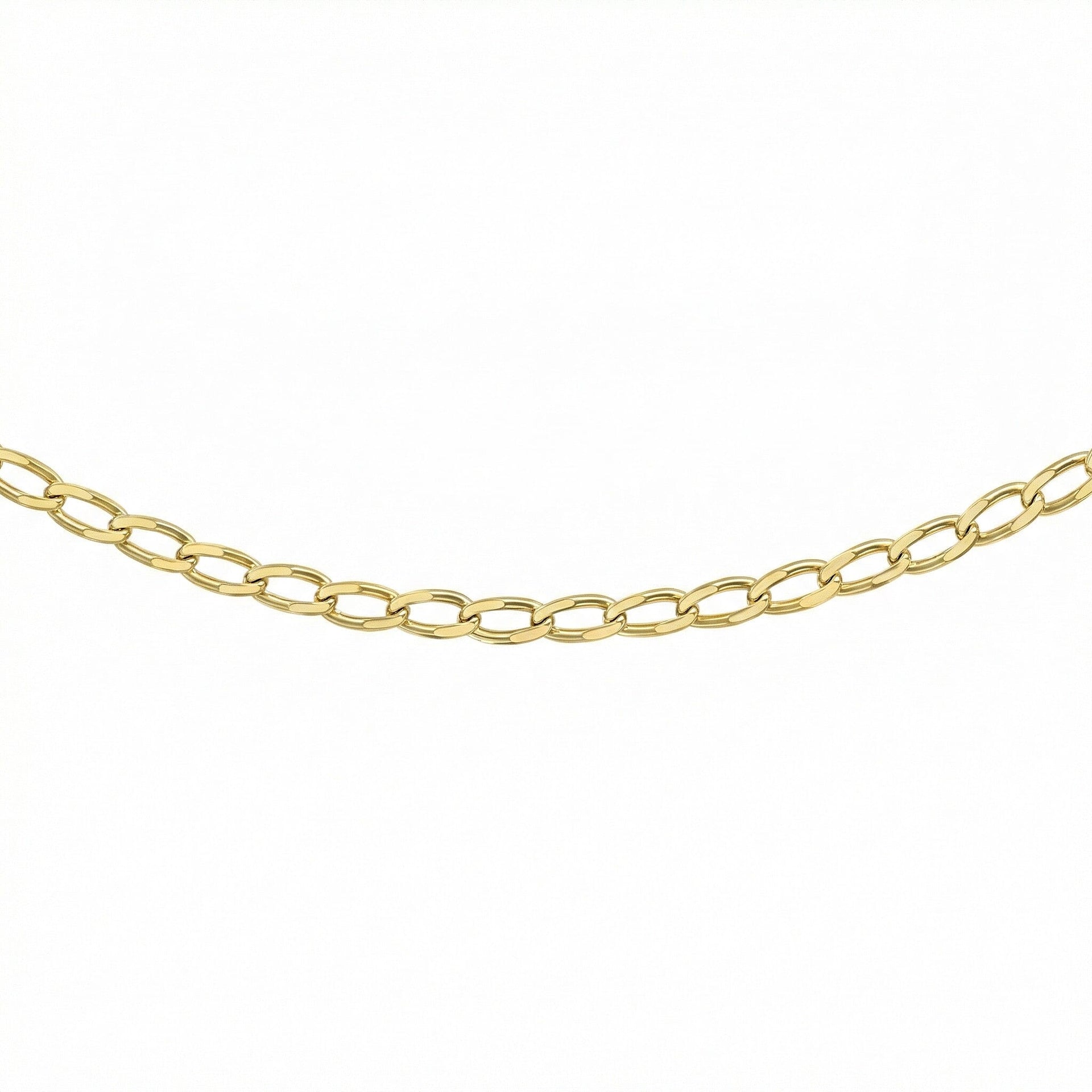 Open Curb Chain 20 Inch in 9K Yellow Gold 7576659 0
