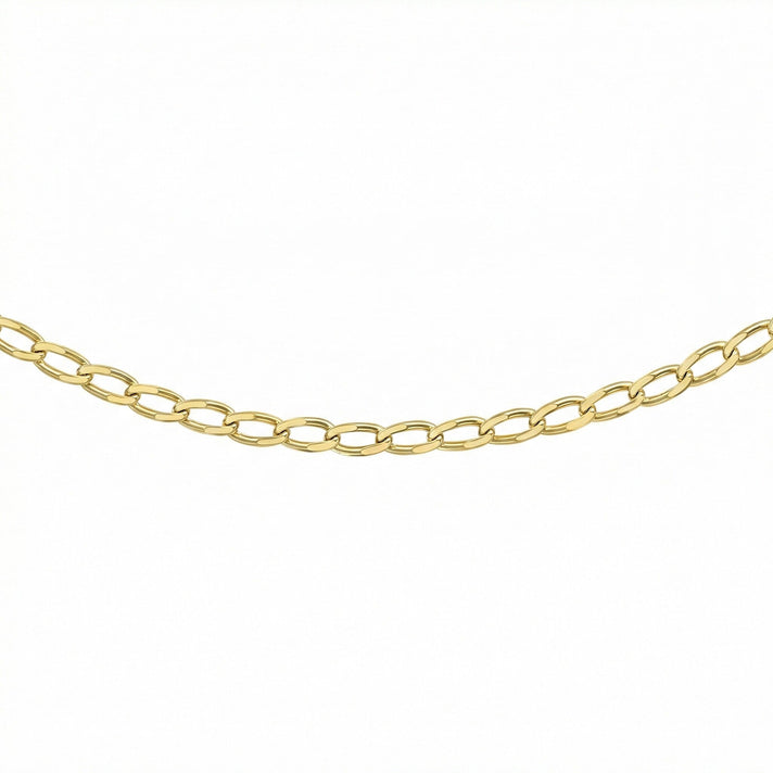 Open Curb Chain 20 Inch in 9K Yellow Gold 7576659 1