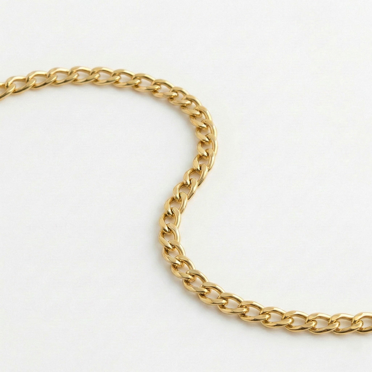 Open Curb Chain 20 Inch in 9K Yellow Gold 7576659 3