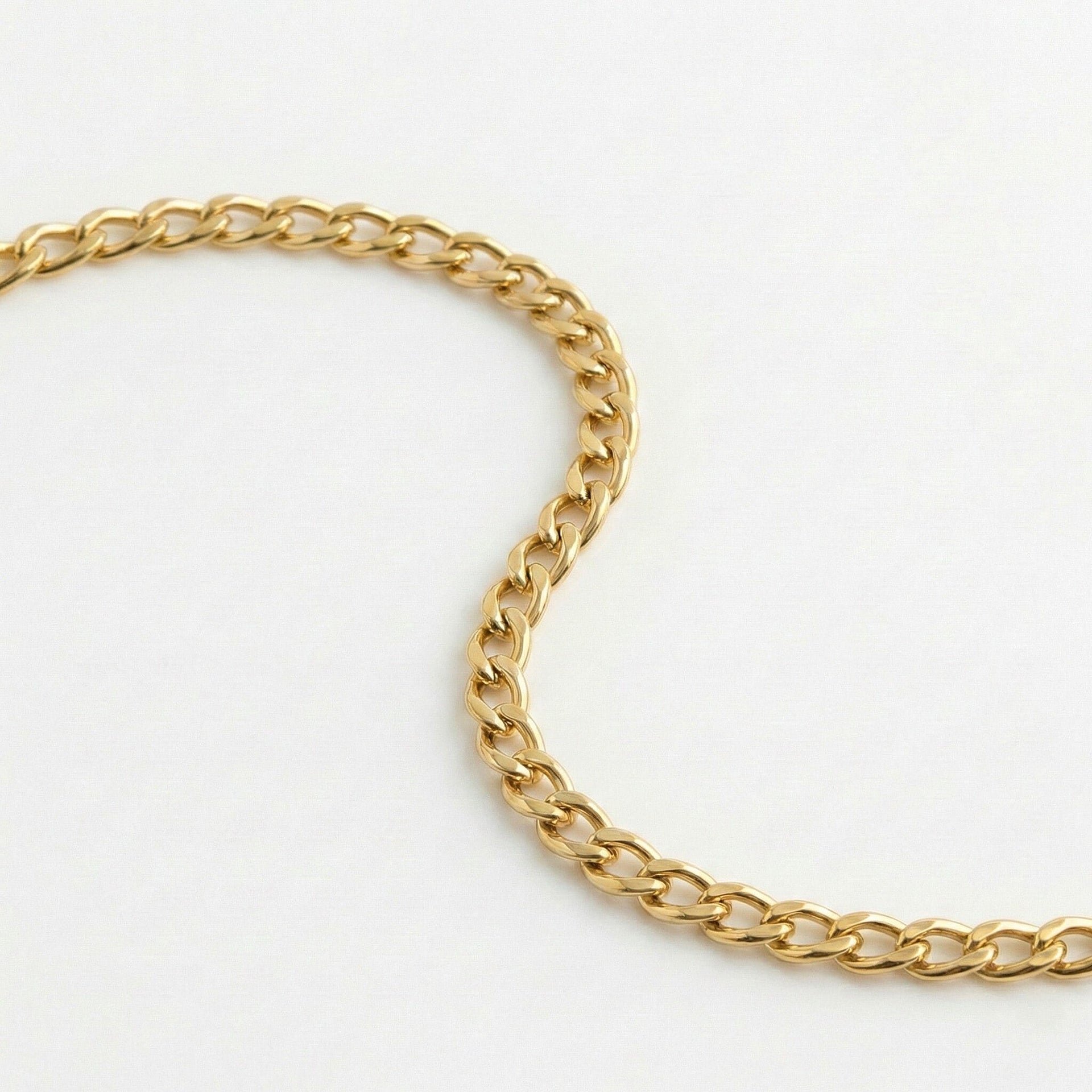 Open Curb Chain 20 Inch in 9K Yellow Gold 7576659 3