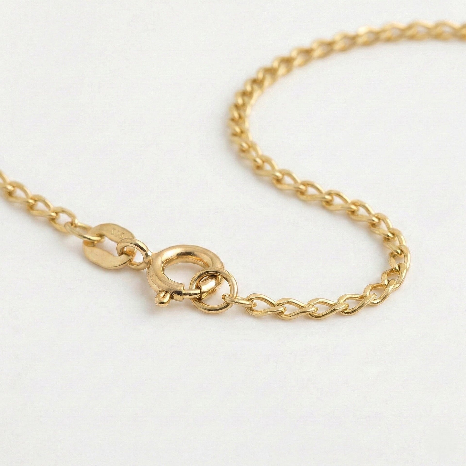 Open Curb Chain 20 Inch in 9K Yellow Gold 7576659 4