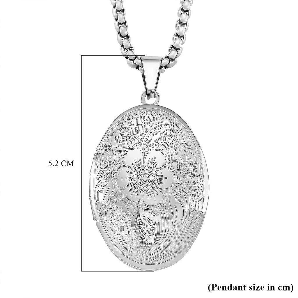 Openable Pendant with Box Chain (Size 22-2 Ext)