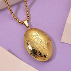 Openable Locket Pendant with Box Necklace (Size 22-2 Ext) in Yellow Gold Plated